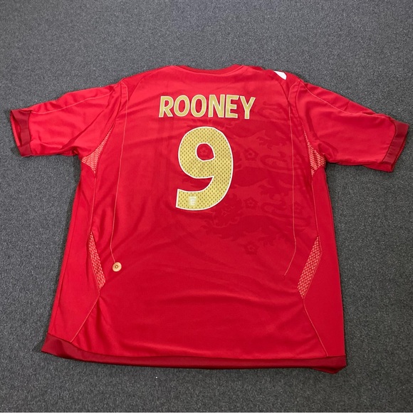 Umbro England Rooney #9 Jersey Official Umbro Product Size X-Large - Picture 6 of 10